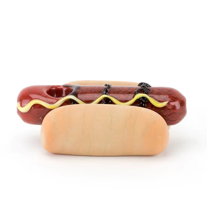 Empire Glassworks Hot Dog Hand Pipe - Image 3