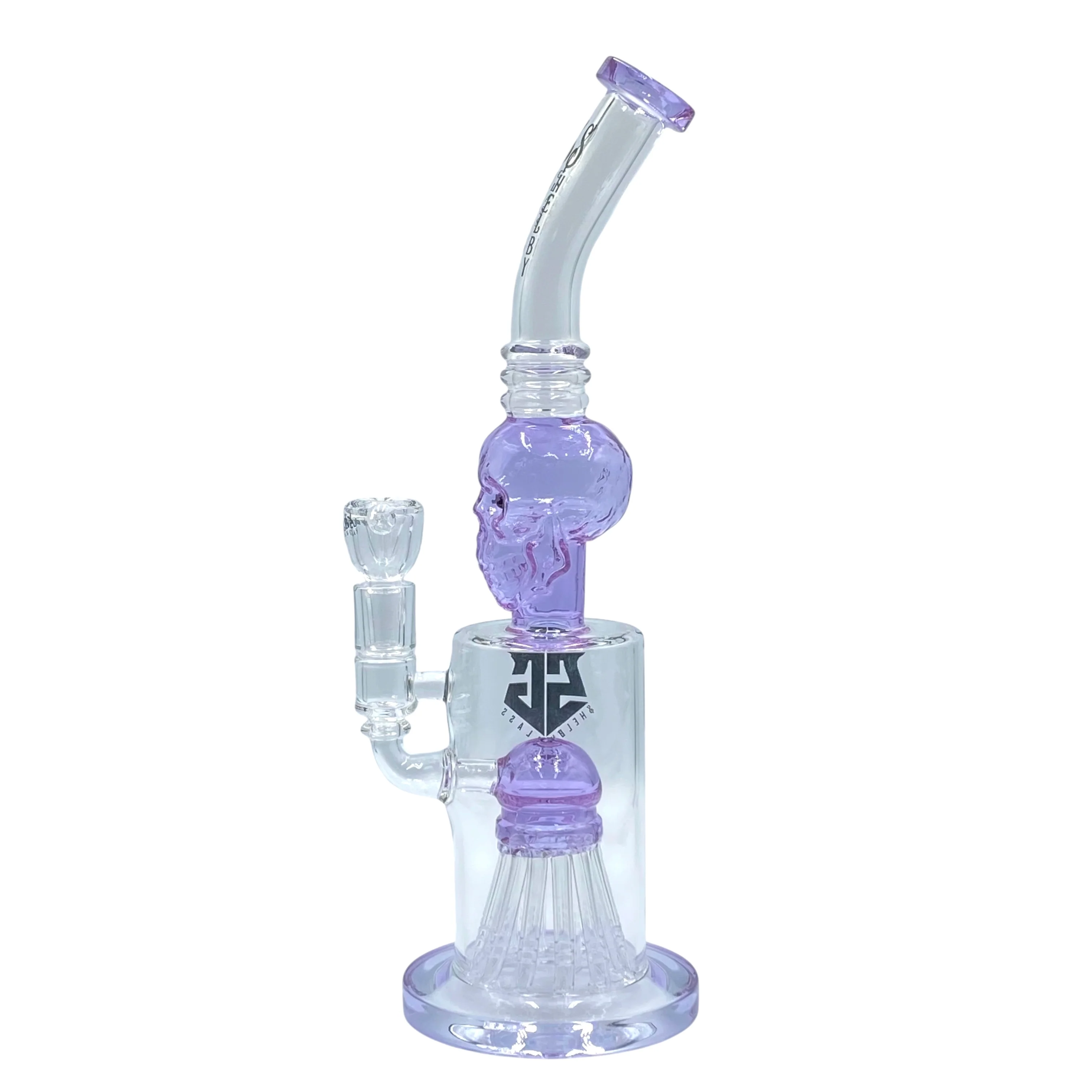 Shelby Glass Skull Bong 13" - Image 4