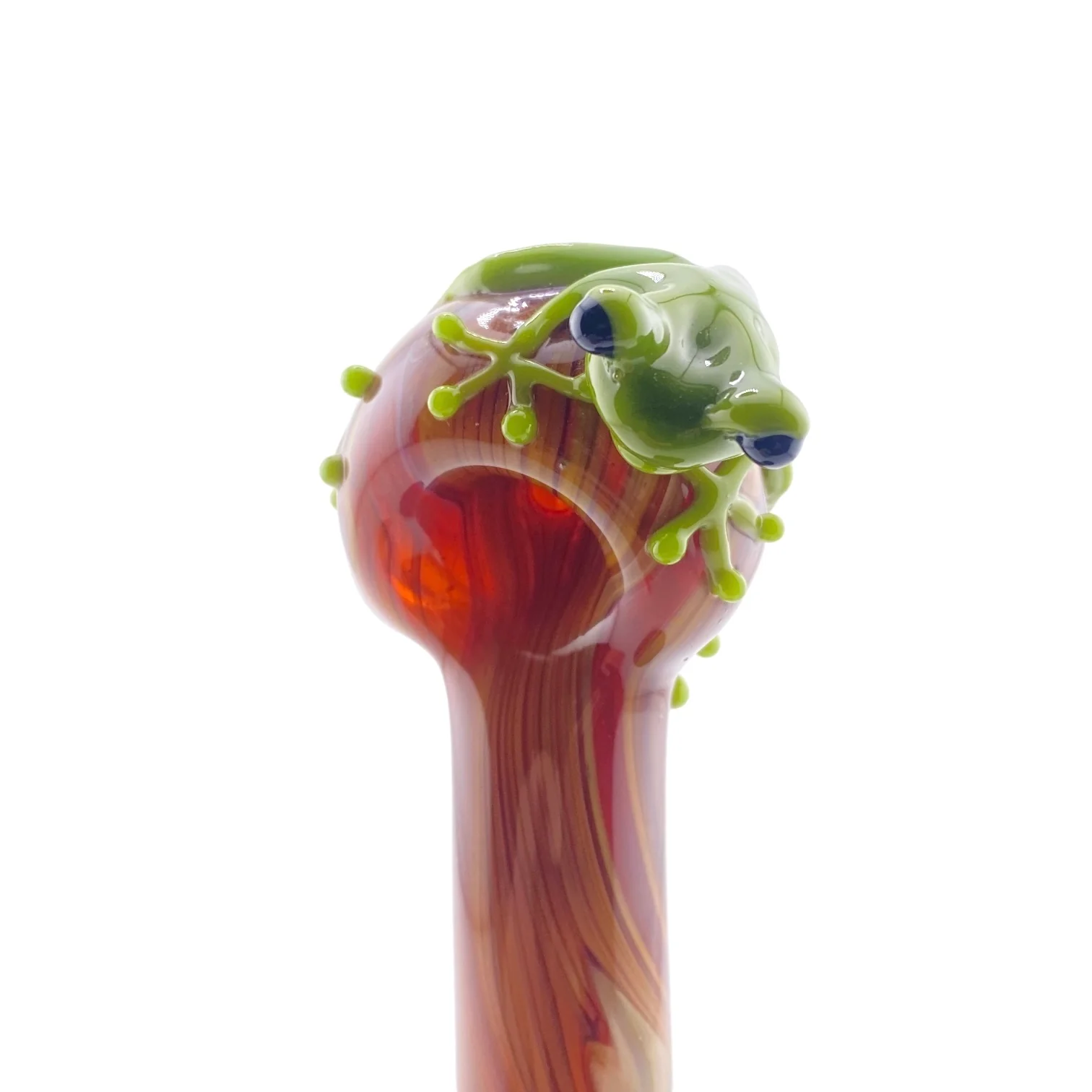 Stoney Chicken Woodgrain Frog Hand Pipe - Image 3