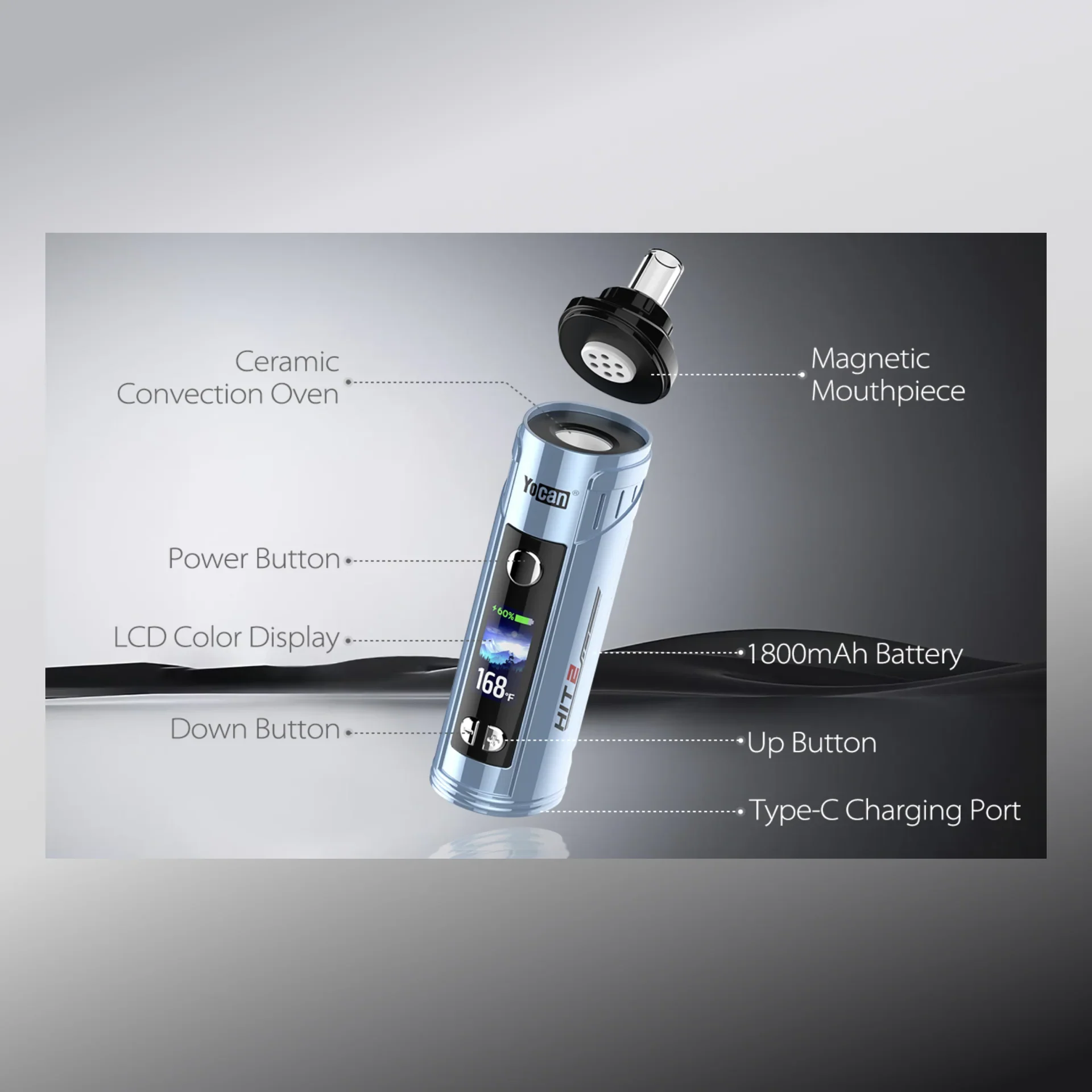 Yocan Hit 2 Portable Dry Herb Vaporizer - Image 4