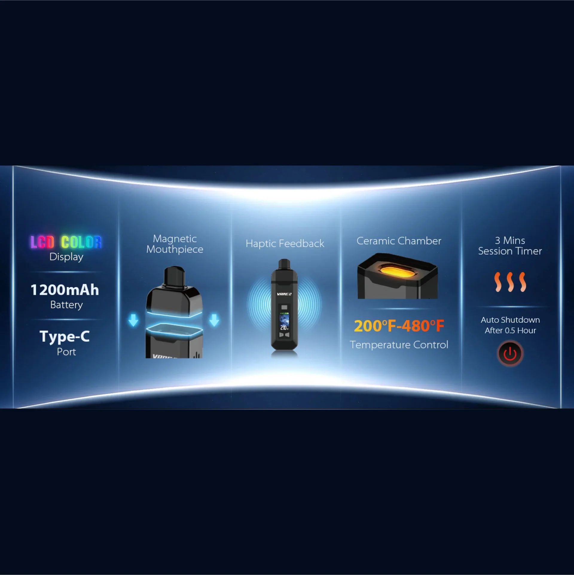 Yocan Vane 2 Portable Dry Herb Vaporizer - Image 3
